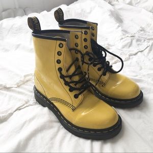 Yellow Doc Martens